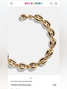 BaubleBar Thalia Bracelet in Gold